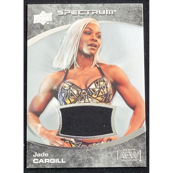 2021 UPPER DECK AEW SPECTRUMJADE CARGILL ROOKIE EVENT WORN RELIC